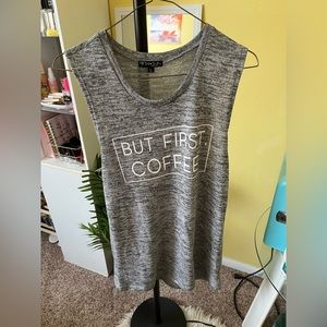 But First, Coffee Knit Tank